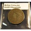 Image 1 : 629. 1838 U.S. Large Cent. VG-8. Redbook value $25.00