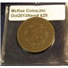 Image 2 : 629. 1838 U.S. Large Cent. VG-8. Redbook value $25.00