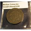 Image 2 : 630. 1838 U.S. Large Cent. VG-8. Redbook value $25.00