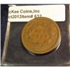 Image 2 : 632. 1839 U.S. Large Cent. Booby head. VF 20. Redbook value $60.00.