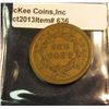 Image 2 : 636. 1840 Small Date U.S. Large Cent. VG-8. Redbook value $22.00.