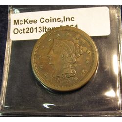 661. 1852 U.S. Large Cent. EF 40.