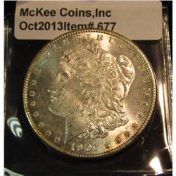 677. 1901 O Morgan Silver Dollar. Brilliant MS 63+.