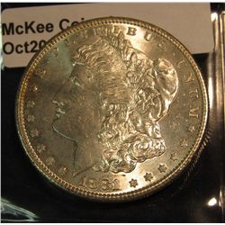 686. 1881 S Morgan Silver Dollar. Brilliant MS 63.