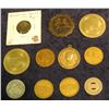 Image 1 : 1465. Anamosa State Prison (Iowa) Token; John Kennedy Pendant; Burlington Bus Token; (2) IMCC tokens