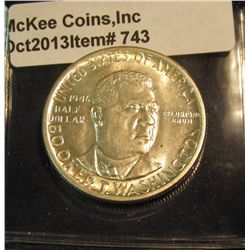 743. 1946 Booker T. Washington Commemorative Half Dollar. BU.