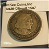 Image 2 : 1507. 1892 Columbian Exposition Commemorative Half Dollar. Original VF 20.