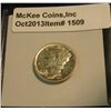 Image 1 : 1509. 1926 D Mercury Dime. Brilliant MS 63. Redbook value $275.00.