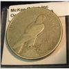 Image 2 : 1513. 1921 P U.S. Peace Silver Dollar. VF 20. Redbook value $90.00.