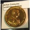 Image 2 : 1539. 1825 U.S. Mint Issued Peace Medal depicting President John Quincy Adams. Reverse depicts cross