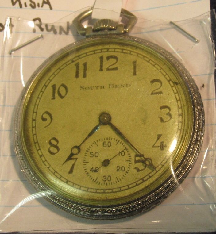 785. South Bend pocket watch Base metal case. No. 903937. 429 South