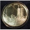 Image 1 : 1563. 2004 Freedom Tower Silver Dollar. "We will never forget" Common Wealth Mariana Islands. Minted