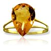 Image 1 : 14k Yellow Gold 5.0ct Citrine Drop Ring
