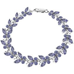14k 11.80gr Solid Gold Tanzanite Butterfly Bracelet