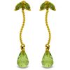 Image 1 : 14k YG 3.0ct & .40ct Peridot Chandelier Earrings