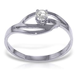 14k Solid Gold 0.15ct, K-M, I3 Diamond Ring