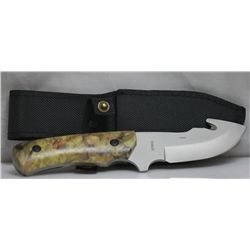 COLLECTORS EDITION 8 1/4  COMO GUT HOOKED SKINNER KNIFE