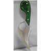 Image 2 : COLLECTORS EDITION 7" GREEN PAKKAWOOD HANDLED CAT SKINN