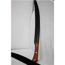 COLLECTORS EDITION 21" WOOD HANDLE BLACK SWORD W/ SHEAT