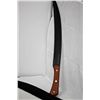Image 1 : COLLECTORS EDITION 21" WOOD HANDLE BLACK SWORD W/ SHEAT