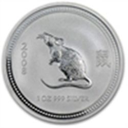 1 oz Silver Lunar Year of the Mouse (Series I) (Date of