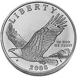 US Commemorative Dollar Uncirculated 2008-P Bald Eagle