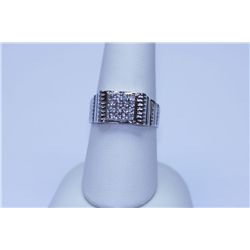 16.55 CTW CZ RING .925 STERLING SILVER