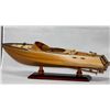 Image 1 : COLLECTORS EDITION HAND CRAFTED WOODEN RUNABOUT CANOE S