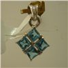 Image 1 : 4.50 CTW BLUE TOPAZ PENDANT .925 STERLING SILVER
