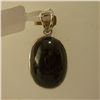Image 1 : 25.50 CTW BLACK STAR PENDANT .925 STERLING SILVER