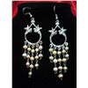 Image 1 : NATURAL 8.00 CTW CHANDELIER YELLOWISH PEARL EARRINGS