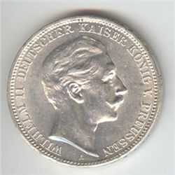 Prussia 3 mark, 1908-1912 (KM527)