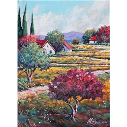 Original MARK BRAVER "SERENITY IN THE COUNTRY "