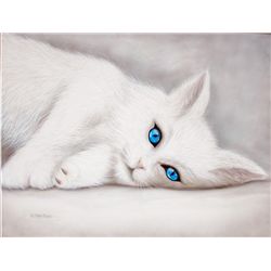 Original VALTER MORAIS "White Cat"