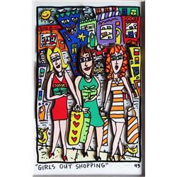 Original James Rizzi "Girls Out Shopping"