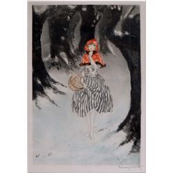 Original Louis Icart "Red Riding Hood"