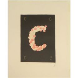 Original Hand Signed Erte Serigraph "Letter C"