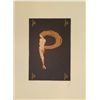 Image 1 : Original Hand Signed Erte Serigraph "Letter P"