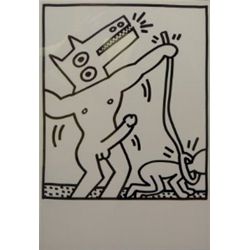 Keith Haring Lithograph Galerie Lucio Amelio