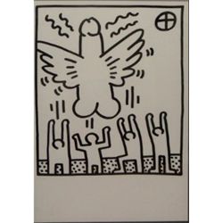 Keith Haring Lithograph Galerie Lucio Amelio