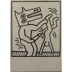Keith Haring Lithograph Galerie Lucio Amelio