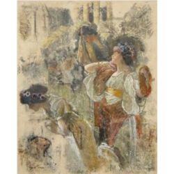 Original Acrylic Mark Ferret "Curiosite"