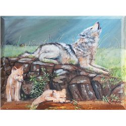 Original Oil Handsigned by Staples