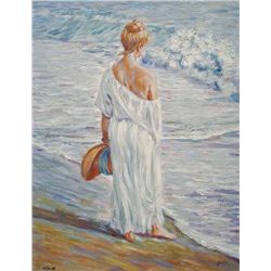 Signed Hand Embellished Canvas by Boada