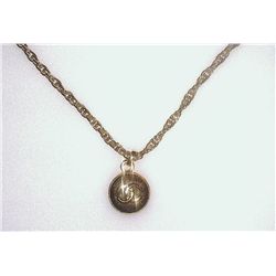 Chanel Gold Logo Necklace