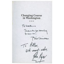 Bill Clinton and John Major