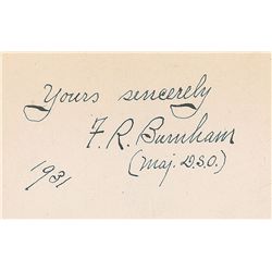 Frederick R. Burnham