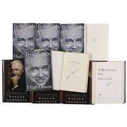 Walter Cronkite and Hugh Downs