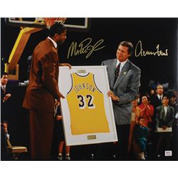 Magic Johnson and Jerry West