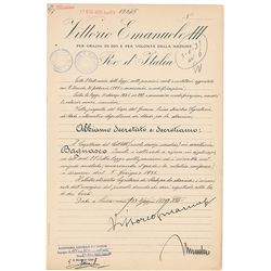 Benito Mussolini and Vittorio Emanuele III